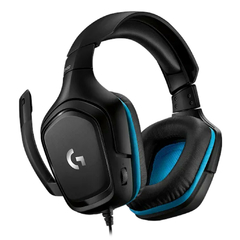 Auricular Logitech G432 7,1 negro con azul - comprar online