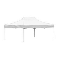 Gazebo Plegable 4.5m x 3m de Acero Kushiro Blanco GZACEBL02