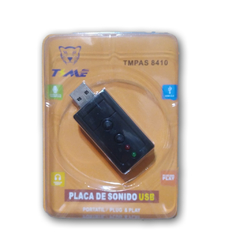 Placa de Sonido USB 7,1 con control de volumen - AHP Insumos