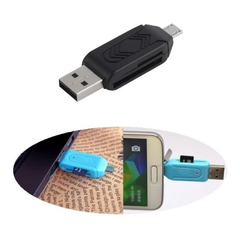 Imagen de Adaptador OTG USB a Micro USB con Lector de memoria Micro Sd y SD