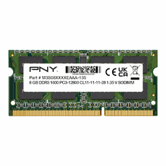 Memoria Sodimm 4Gb DDR3 PNY 1600mhz MN4GSD31600BL