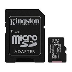 Micro sd 64gb clase 10 Kingston Canvas Plus 100mb/s en internet