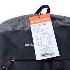 Mochila con puerto USB 40L 50cm × 36cm Negra con Gris - comprar online