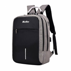 Mochila Kolke KVM-338 Antirobo con candado Gris Claro