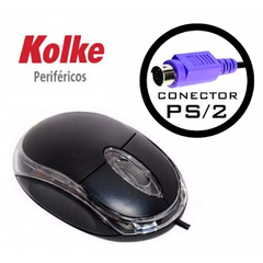 Mouse kolke PS2 luminoso KM117 negro - tienda online