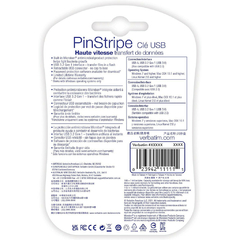 Pendrive 64gb Verbatim Pinstripe #49318 USB 3,0 Negro