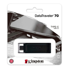 Pendrive 64gb Kingston DT70 USB 3,2 Type-C - AHP Insumos