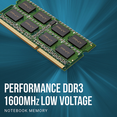 Memoria Sodimm 8Gb DDR3 PNY 1600mhz MN8GSD31600BL - tienda online