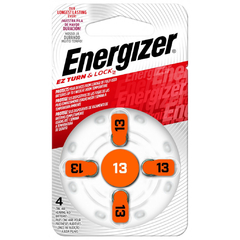 Pila AZ 13 Energizer para audifonos en pack x 4unid.