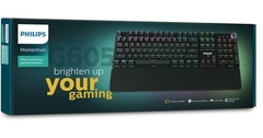 Imagen de Teclado Philips G605 Gaming Mecanico Usb 108Keys RGB