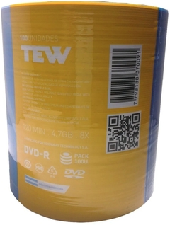 DVD TEW logo -R en Bulk x100 unid. - AHP Insumos