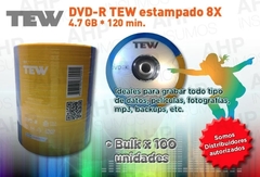 DVD TEW logo -R en Bulk x100 unid. en internet