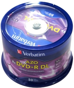 DVD Verbatim Dual Layer 8x logo 97000 en Bulk por 50unid.