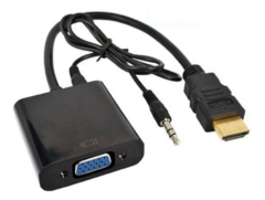 Adaptador de HDMI macho a VGA hembra + Audio - comprar online