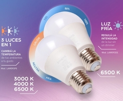 Imagen de Lampara Led 9w 3 intensidades 12% 50% 100% E27 Etheos LAM093DE