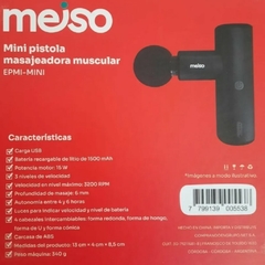 Mini Pistola Masajeadora Muscular Meiso - tienda online