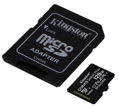 Micro sd 128gb clase 10 Kingston Canvas Select Plus 100mb/s - comprar online