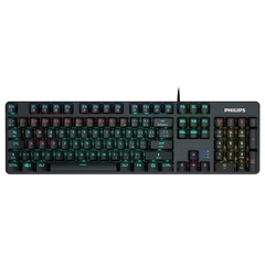 Teclado Philips G401 Gaming Mecanico Usb 104Keys Mix ligth