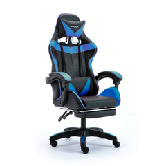 Silla gamer PC Vonne negro y azul - comprar online