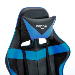 Silla gamer PC Vonne negro y azul en internet