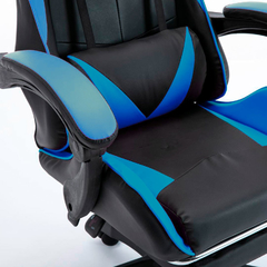 Silla gamer PC Vonne negro y azul - AHP Insumos