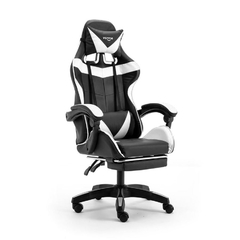 Silla gamer PC Vonne negro y blanco