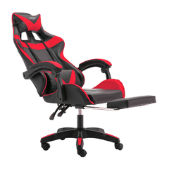 Silla gamer PC Vonne negro y rojo