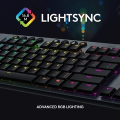 Teclado inalambrico Logitech G915 Mecanico Negro RGB con Lightspeed - tienda online