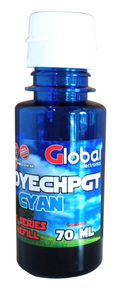 Tinta Premium HP GT Global Cyan botella 70cc - comprar online