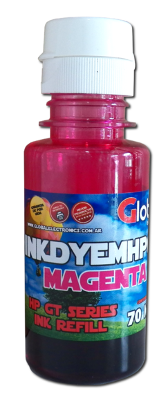 Tinta Premium HP GT Global Magenta botella 70cc - comprar online