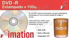DVD Imation logo -R en Bulk x100 unid. - tienda online
