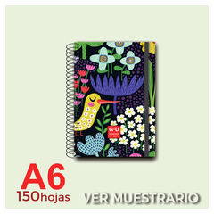 LIBRETA A6 COLECCION - DISEÑOS VARIADOS - 150 Hojas