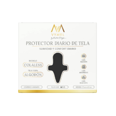 PROTECTOR DIARIO COLALESS X 3 (NEGRO LISO)