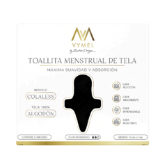 TOALLITA MENSTRUAL COLALESS X 2 (NEGRA LISA)