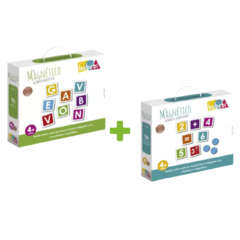 COMBO Kit Magnético Letras Maiúsculas + Números e Quantidades