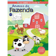 Livro-tapete: meu livrão de colorir - Animais da fazenda