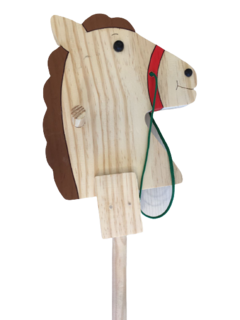 Cavalo de pau de madeira