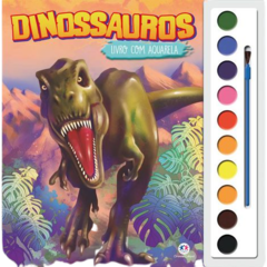 Livro aquarela dinossauros