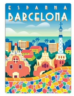 Quebra-cabeça 500 peças Nano - Postais do mundo - Espanha Barcelona - comprar online