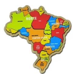 Quebra - Cabeça Mapa Regiões do Brasil - TAM P