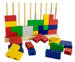 Tetris de madeira