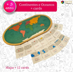 Continentes e Oceanos + cards
