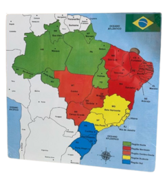 Mapa quadrado Brasil