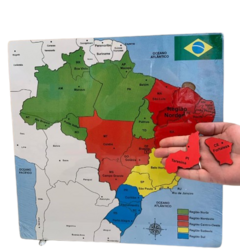 Mapa quadrado Brasil