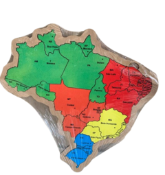 Encaixe Mapa do Brasil com Capitais