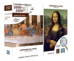 Quebra-cabeça Leonardo Da Vinci - Monalisa e A última ceia