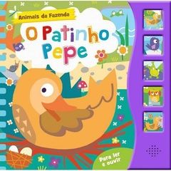 Livro sonoro animais da fazenda (5 botões) - O patinho Pepe