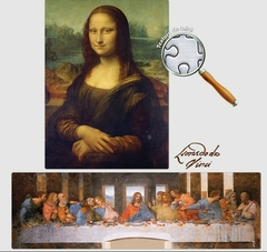 Quebra-cabeça Leonardo Da Vinci - Monalisa e A última ceia