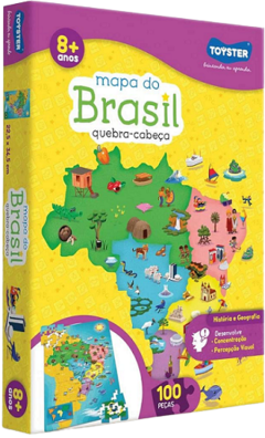 Quebra-cabeça mapa do Brasil