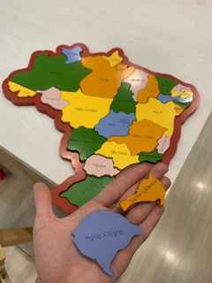 Quebra-cabeça mapa do Brasil - Ekko Brinquedos Educativos